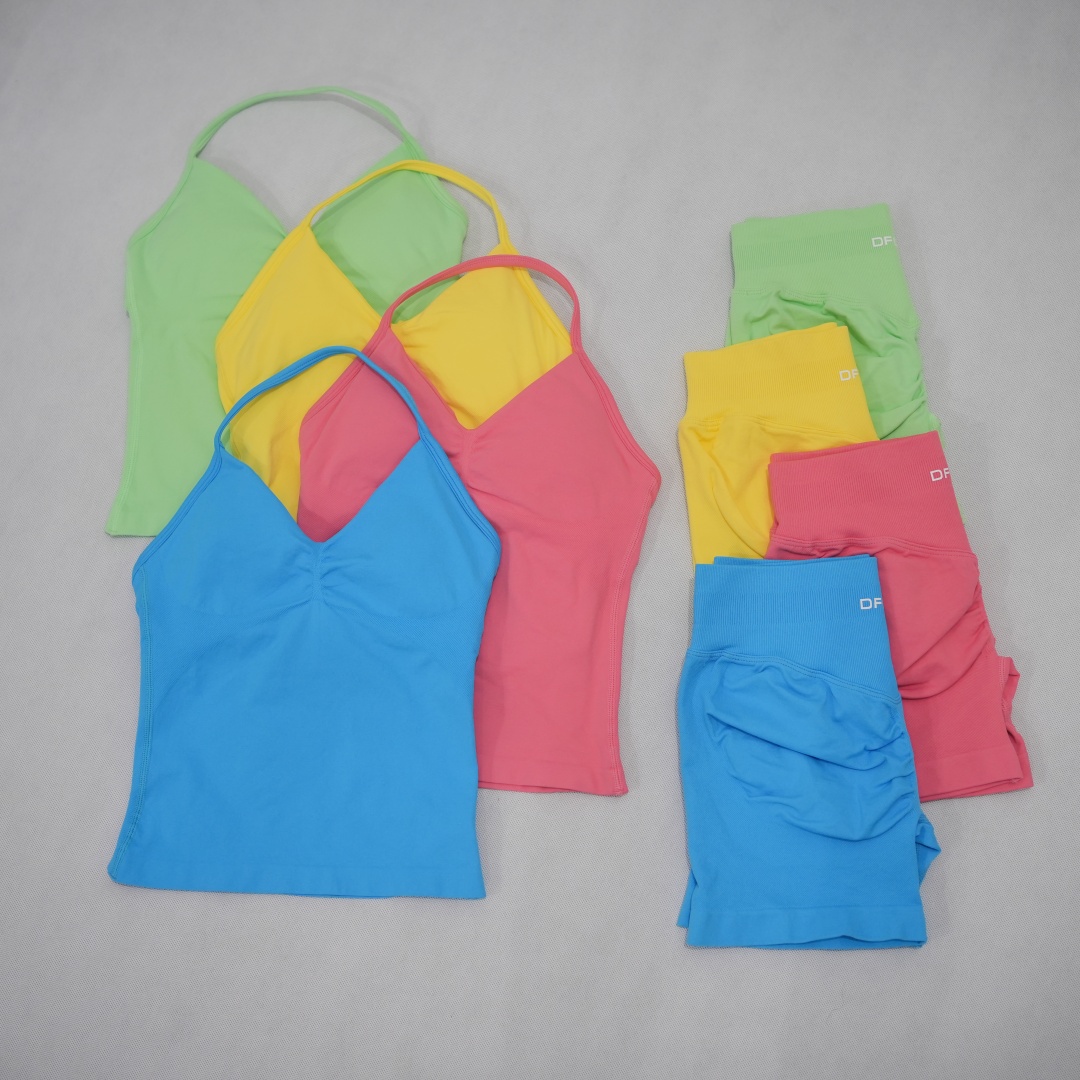 Yoga Fitness Kit - DFDK Women Seamless 2‑Piece Workout Set