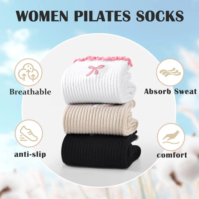 Yoga Fitness & Nutrition Llp - Professional Yoga Socks, Cotton Strap Silicone