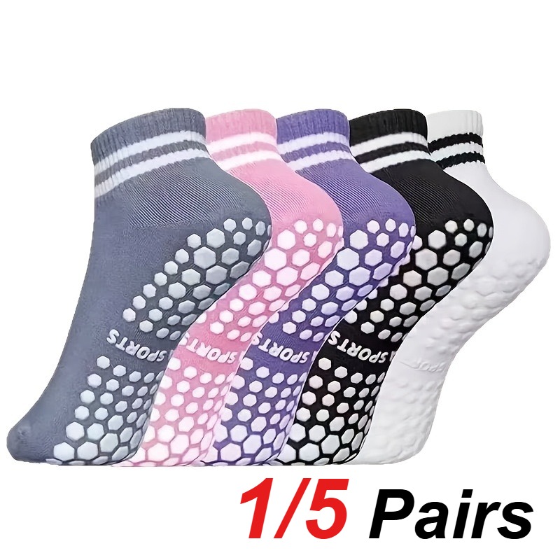 Yoga Fitness & Nutrition Llp - 1/5 Pair Women's Silicone Anti Slip