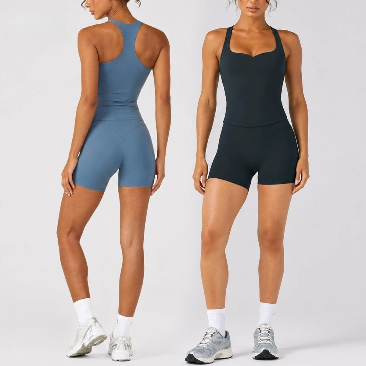 Yoga Fitness Kit - C-B Women 2Pcs Yoga Set Racerback