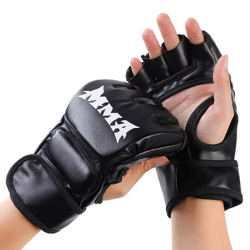 Boxing Punching Bag - Professional Boxing Training Gloves Half Finger