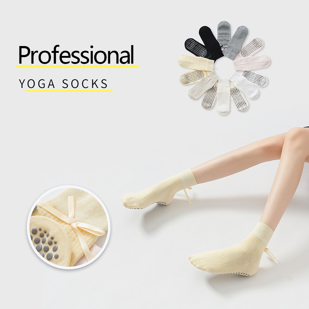 Yoga Fitness & Nutrition Llp - Cute Bowknot Yoga Socks Girls Sweet