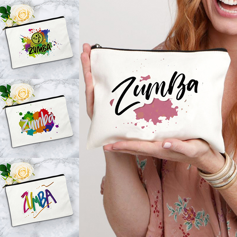 Zumba Canvas MakeupBag , Cute  - Zumba & Yoga Fitness By Anushree Pune Reviews ulasan dan harga