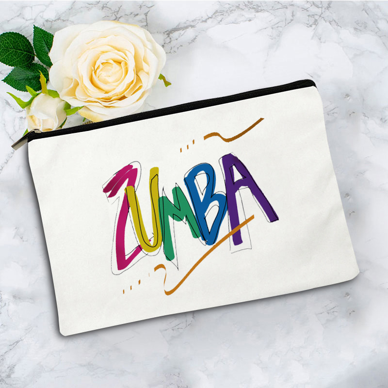 Zumba Canvas MakeupBag , Cute  - Zumba & Yoga Fitness By Anushree Pune Reviews ulasan dan harga