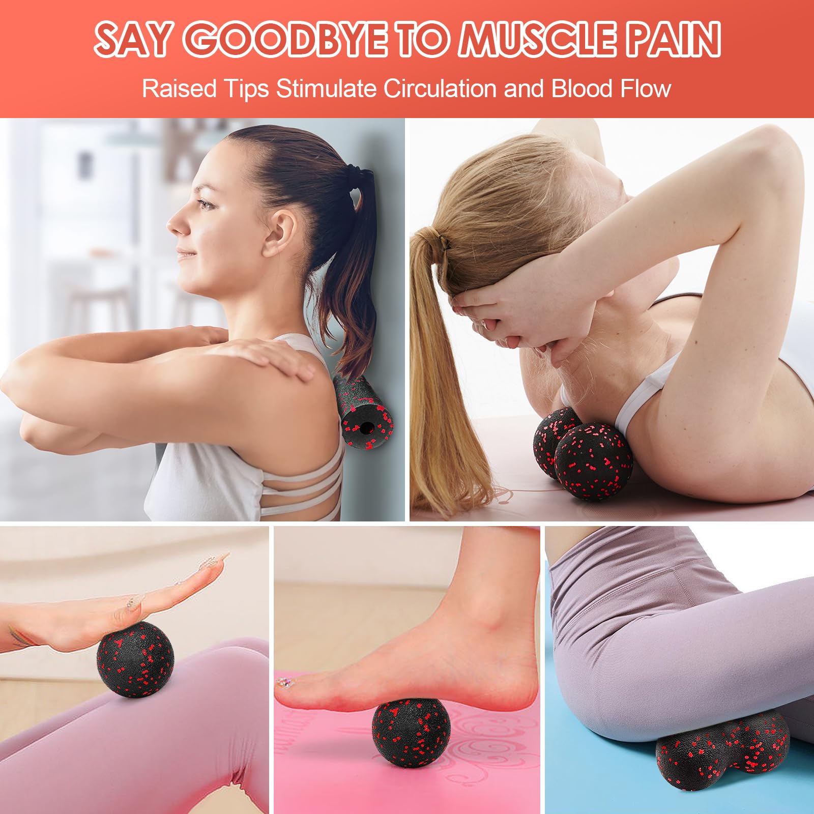 Hollow Yoga Roller Massage Pea - Yoga Fitness Kit ulasan dan harga