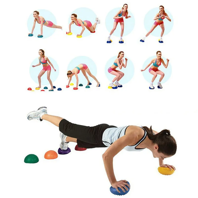 1pcs 16cm Yoga Ball PVC Inflat - Bosu Ball Balance ulasan dan harga