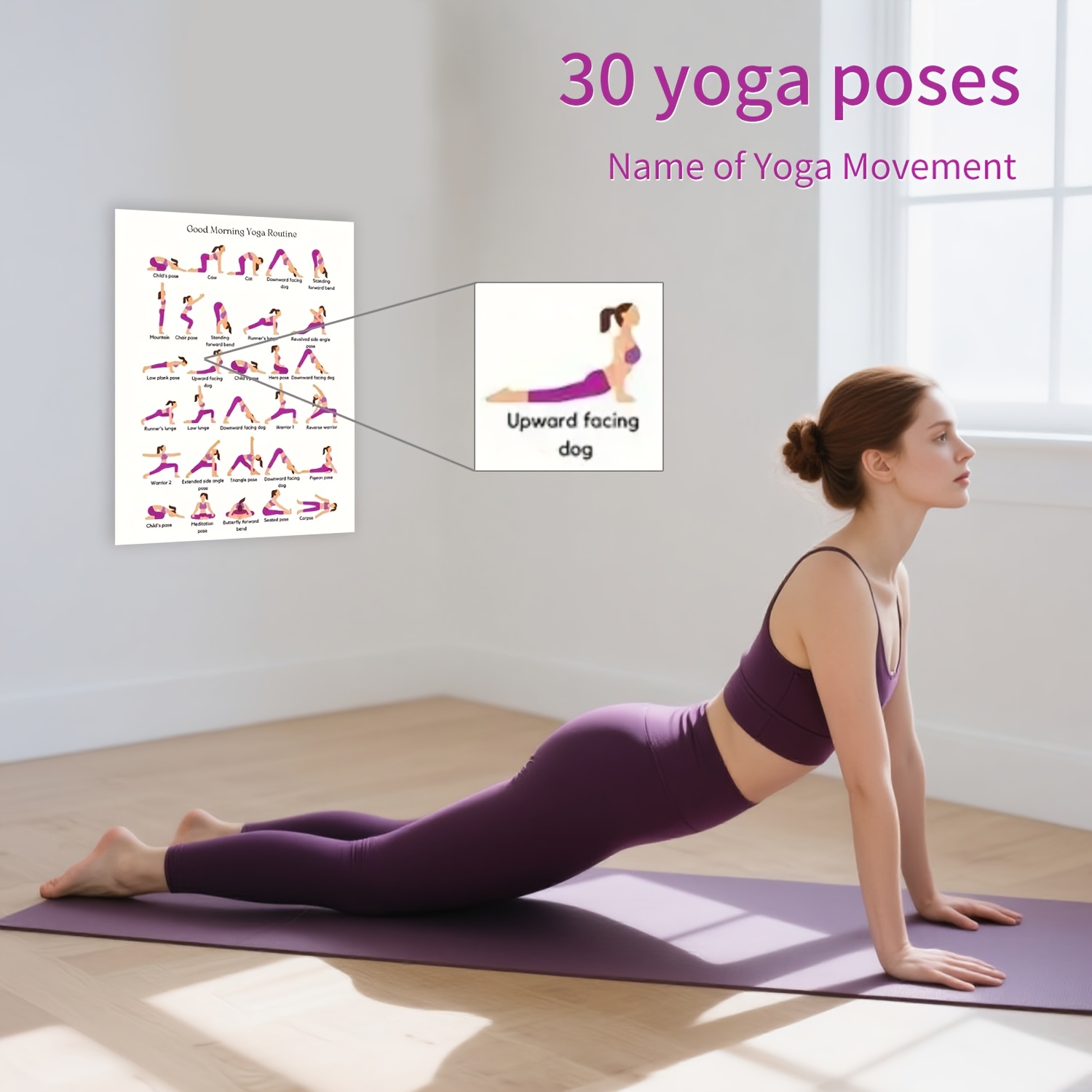 Yoga Practice Poster, Indoor D - Yoga Fitness Wallpaper ulasan dan harga