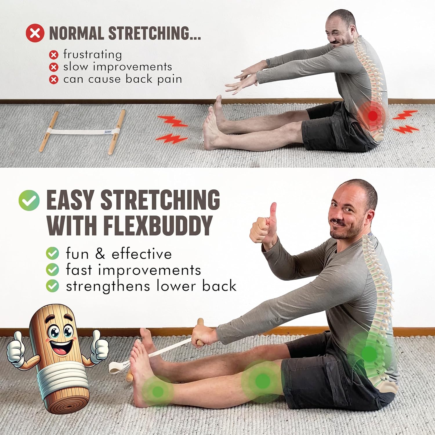 Hamstring Stretcher Adjustable - Yoga Fitness & Nutrition Llp ulasan dan harga