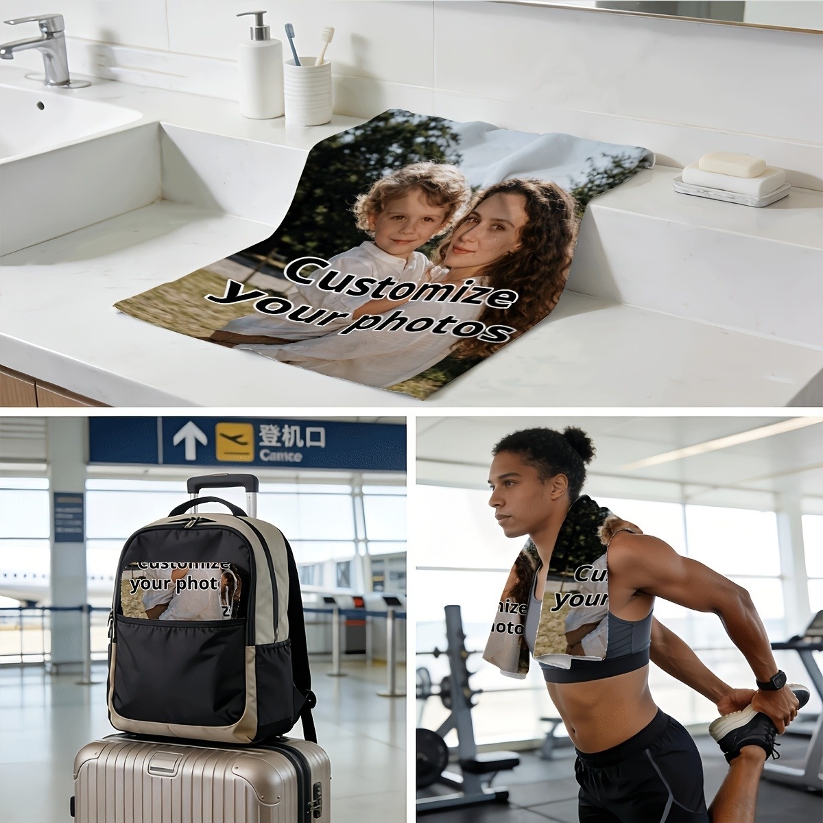 Customized towel, yoga, breath - Fitness Of Yoga ulasan dan harga