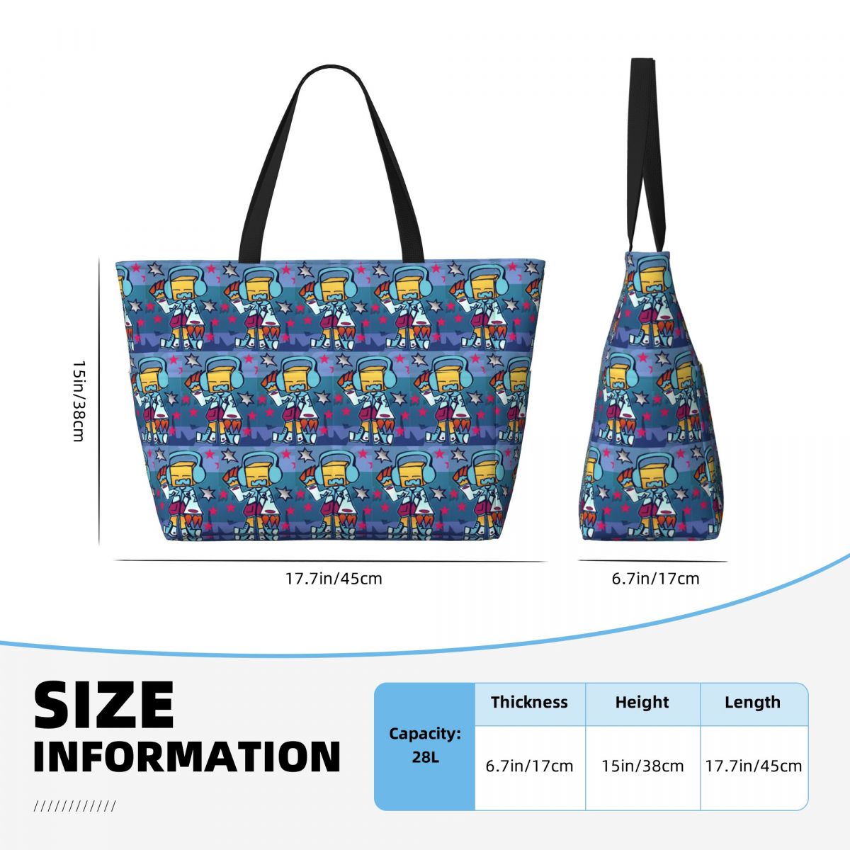 Geometry Dude Beach Tote Bag S - Yoga Fitness Dude ulasan dan harga