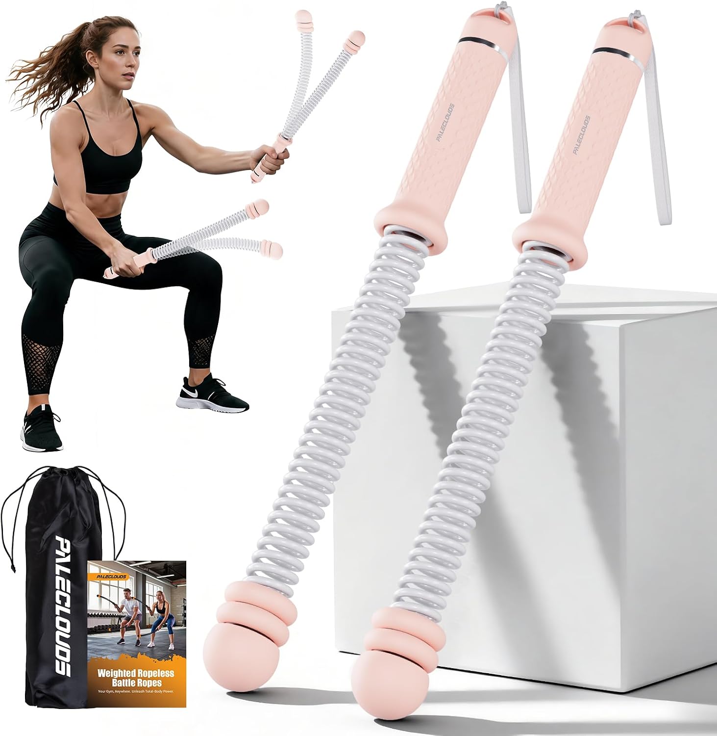 Portable Ropeless Battle Ropes - Battle Rope Exercise ulasan dan harga