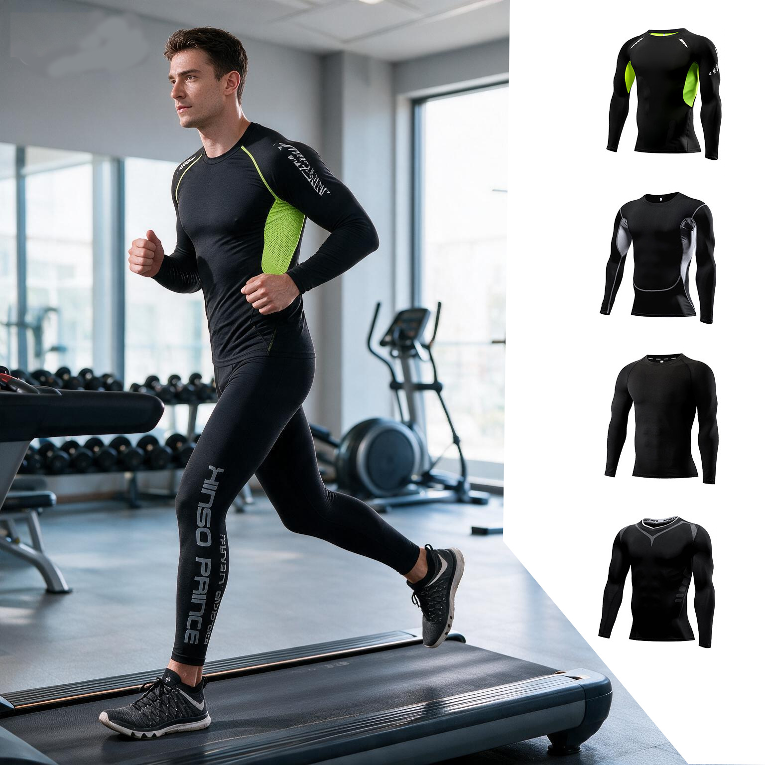 2026 Men Compression Sportswea - Yoga Fitness Kit ulasan dan harga