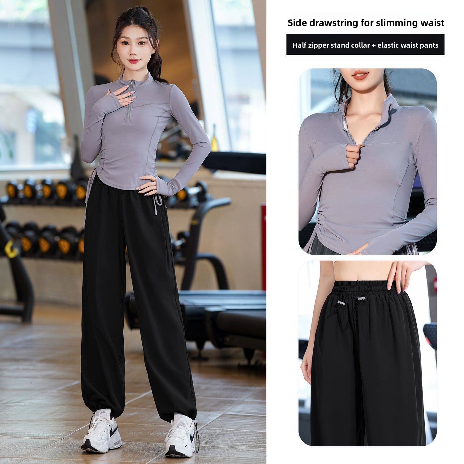 Women's Outdoor Running Fitnes - Yoga Fitness Kit ulasan dan harga