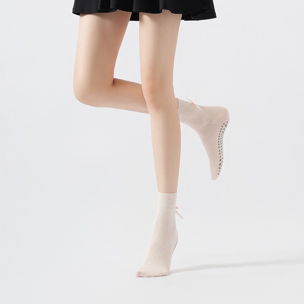 Cute Bowknot Yoga Socks Girls  - Yoga Fitness & Nutrition Llp ulasan dan harga